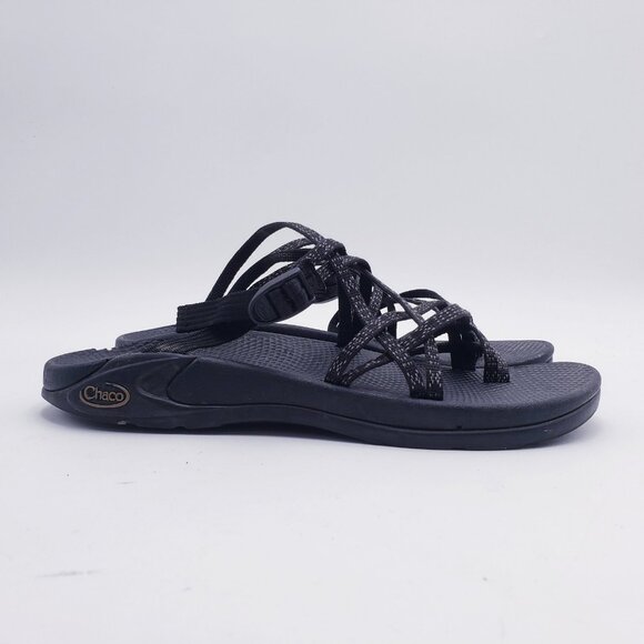 Chaco Zong X EcoTread Sandals Black Waterproof Slip On HIking Women's Size 9 - Picture 1 of 10